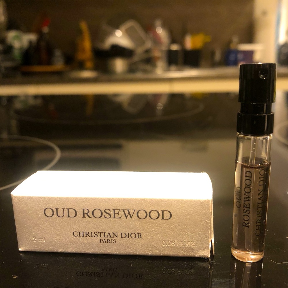 Dior Oud Rosewood sample spray perfume